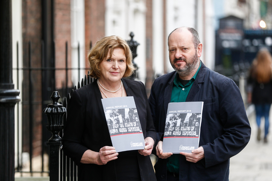 Andrew Anderson and Mary Lawlor, launch of the 2016 Annual Report