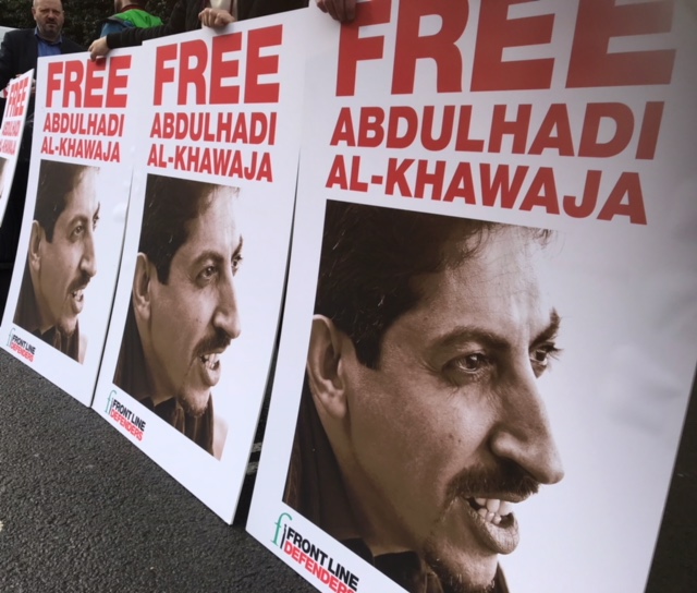 Picture taken at March Action in Solidarity with Abdulhadi Al-Khawaja 