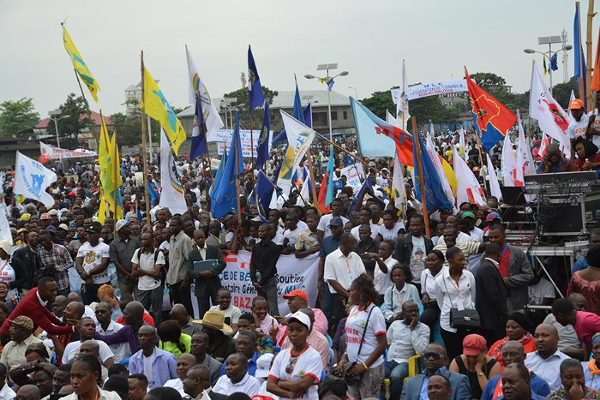 Protest in Kinshasa, DRC, 2015
