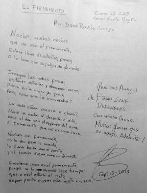 David Rabelo Crespo's poem