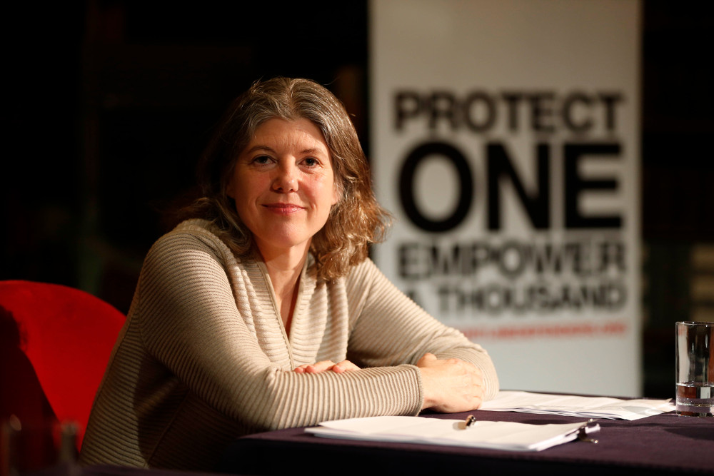 Sigrid Rausing at the 2015 Annual Front Line Defenders Lecture