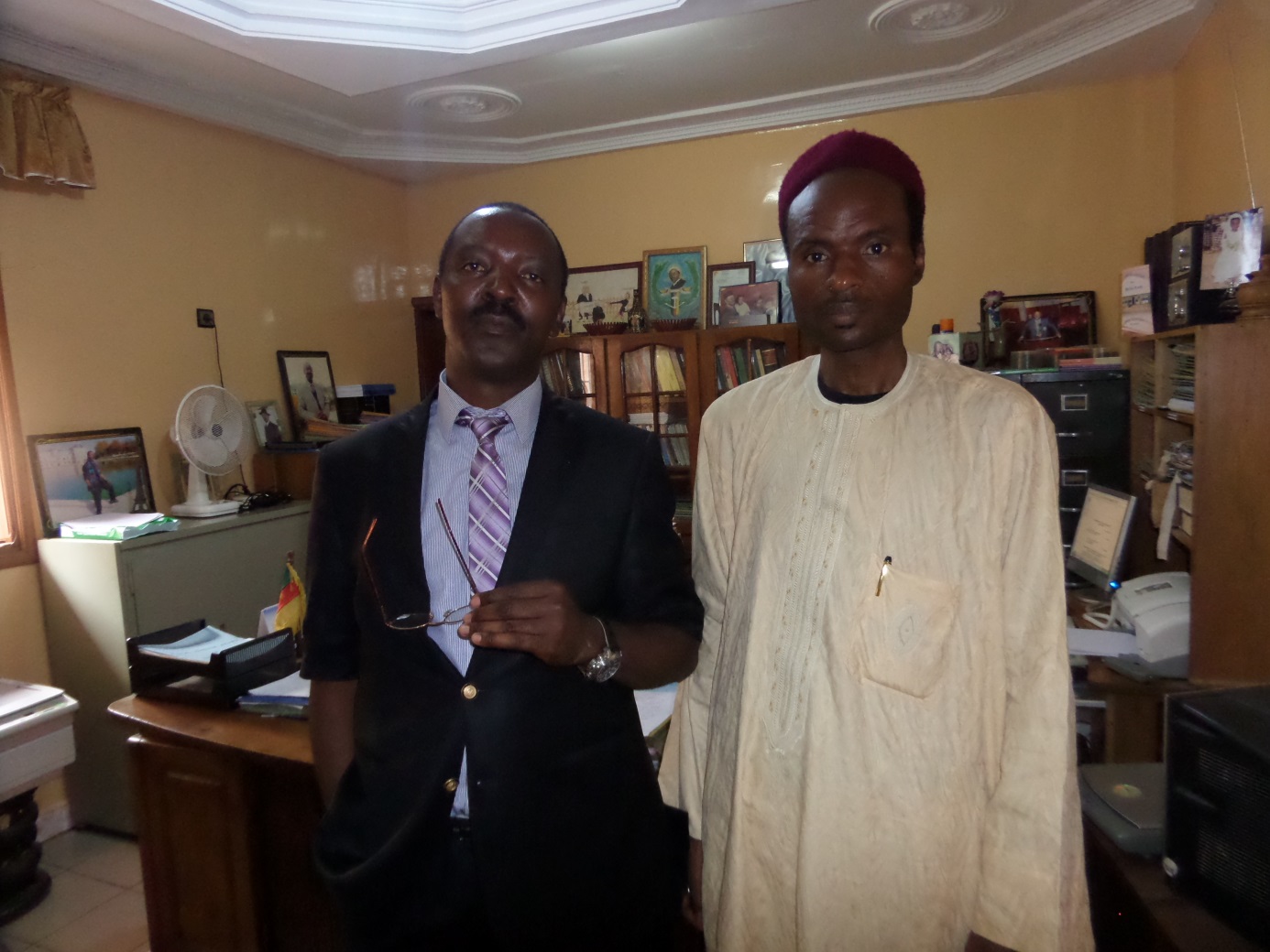 Musa Usman Ndamba and his lawyer