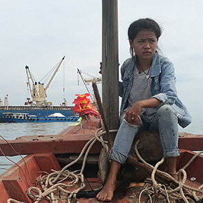 Lim Kimsor off the coast of Sihanoukville May 2017 - credit: Mother Nature Cambodia